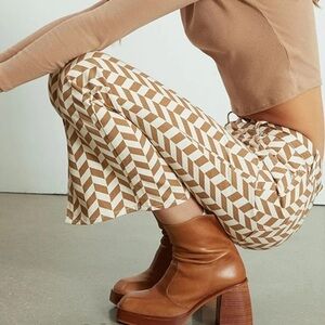 NWT PacSun Brown Chevron Low Rise Straight Leg Jeans size 24